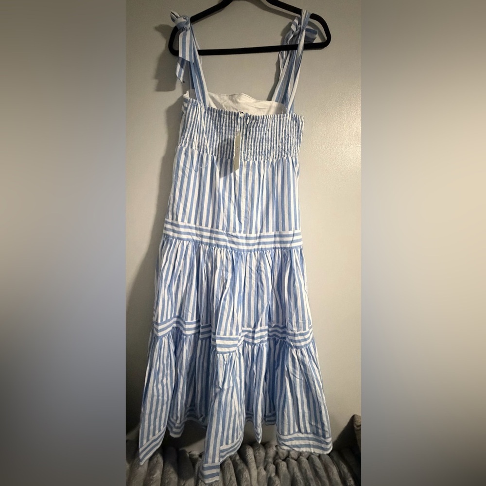 New Runway Scout Blue And White Striped Midi Dress — image 2 of 5